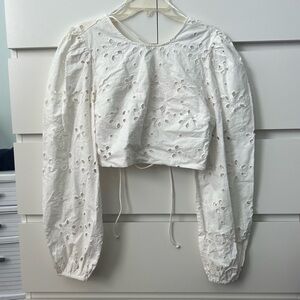 Zara backless detail top
